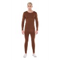 MAILLOT MARRON 2 PZAS HOMBRE SPANDEX