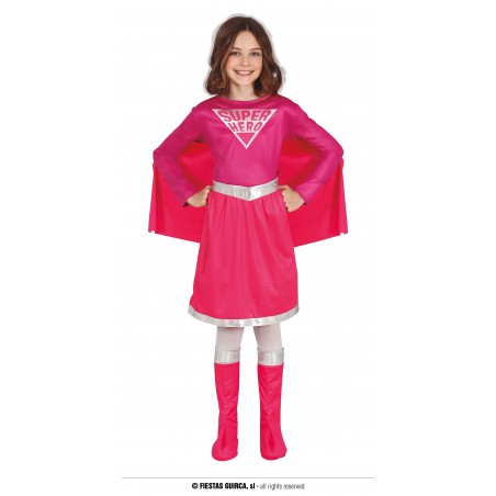 DISFRAZ DE SUPER HEROINA INFANTIL