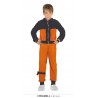 DISFRAZ NINJA NARANJA/NEGRO INFANTIL