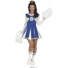 DISFRAZ CHEERLEADER AZUL ADULTA