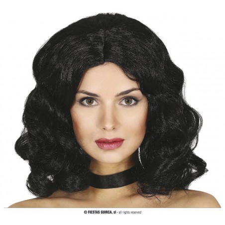 PELUCA MELENA NEGRA EN CAJA