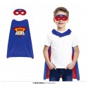 CONJUNTO INFANTIL SUPER HEROE CAPA Y ANTIFAZ