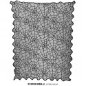 DECOR.ENCAJE NEGRO MESA, TELARAÑA 100X75 CM