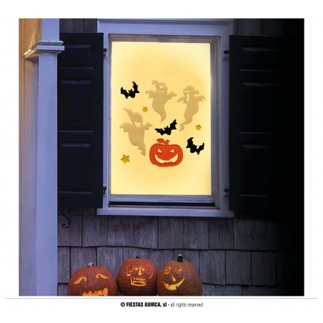 DECORACION GEL FANTASMAS, 20X25 CMS.