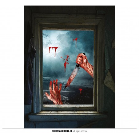 ELECTROESTATICO VENTANA 35X25  CMS, BRAZOS ENSANGRENTADOS