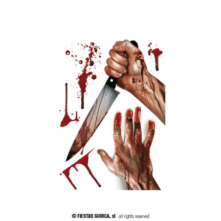 ELECTROESTATICO VENTANA 35X25  CMS, BRAZOS ENSANGRENTADOS