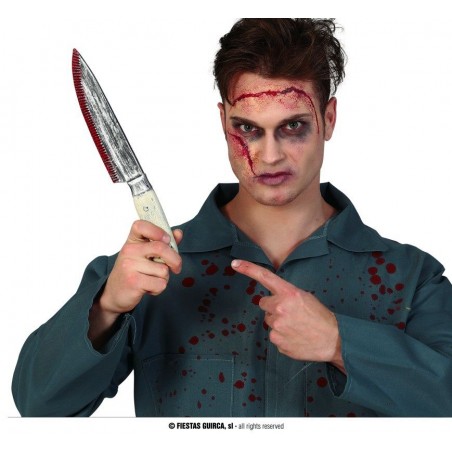 CUCHILLO COCINA CON SANGRE 33 CMS.