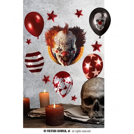 DECOR. ADHESIVO PARED 25X70 CMS. PAYASO