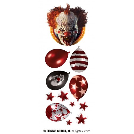 DECOR. ADHESIVO PARED 25X70 CMS. PAYASO