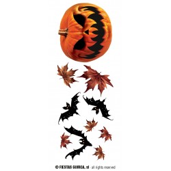 DECOR. ADHESIVO PARED 25X70 CMS. CALABAZA