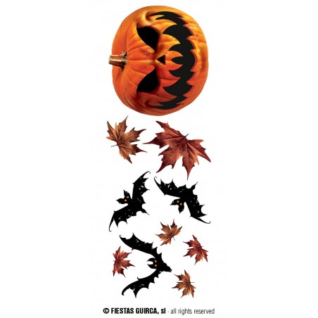 DECOR. ADHESIVO PARED 25X70 CMS. CALABAZA