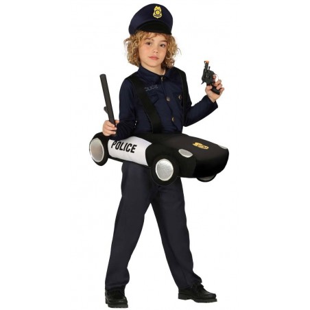 DISFRAZ DE COCHE POLICIA INFANTIL