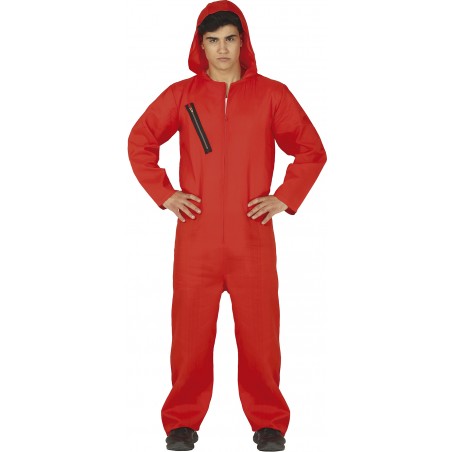 Disfraz de Convicto Rojo Hombre