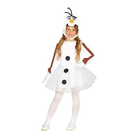 DISFRAZ DE MUÑECO DE NIEVE NIÑA