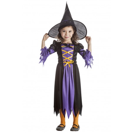 DISFRAZ DE BRUJA PURPURA 1-2 AÑOS