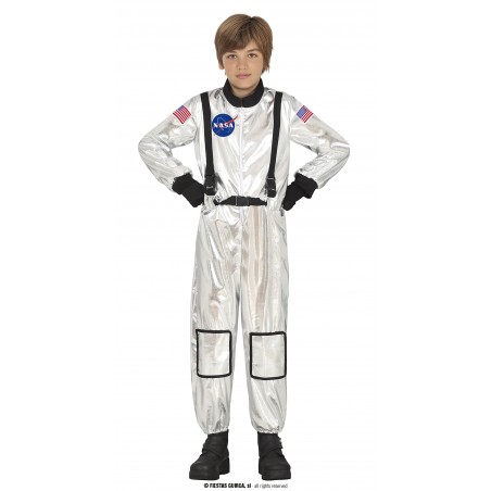 ASTRONAUTA  INFANTIL NASA  PLATEADO