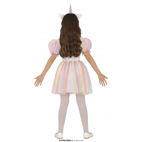 UNICORNIO VESTIDO CON DIADEMA  INFANTIL