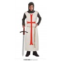 TEMPLARIO BLANCO  CON CRUZ  ROJA