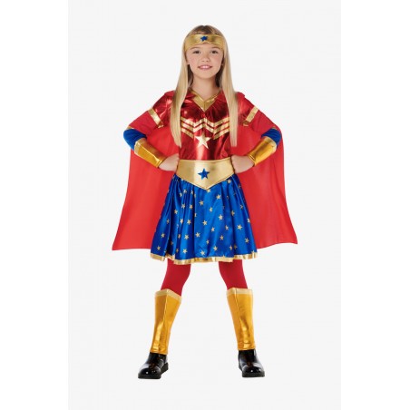 SUPER HEROINA ESTRELLA CON CAPA  INFANTIL