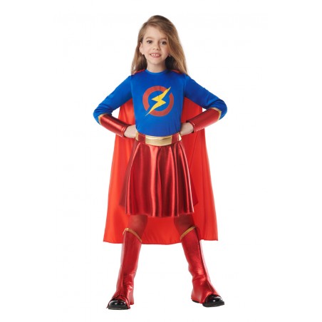 SUPER HEROÍNA CON CAPA  INFANTIL