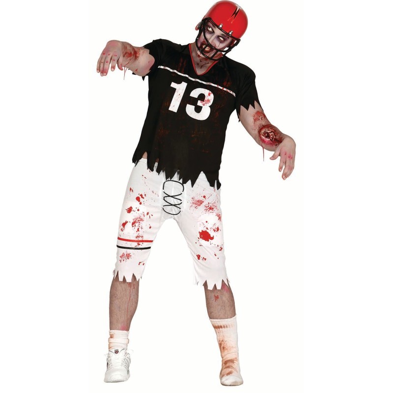 DISFRAZ DE QUARTERBACK ZOMBIE ADULTO