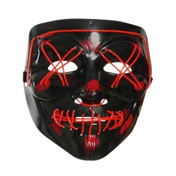 MASCARA NEGRA C/LUZ SURT. PVC