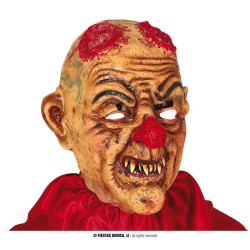 MASCARA PAYASO SIN CUERNOS LATEX