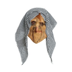 MASCARA BRUJA CON CAPUCHA LATEX