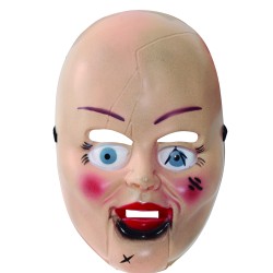 MASCARA MUÑECA TERROR PVC