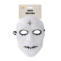 MASCARA BLANCA CON CRUZ HOMBRE PVC