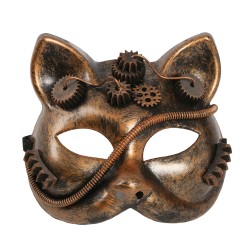 MASCARA GATO STEAMPUNK PVC