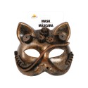 MASCARA GATO STEAMPUNK PVC