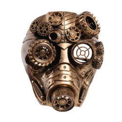 MASCARA ORO STEAMPUNK