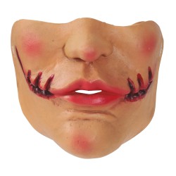 MASCARA MEDIA CARA BOCA CORTADA LATEX