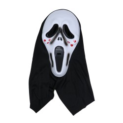 MASCARA ASESINO CON CAPUCHA PVC