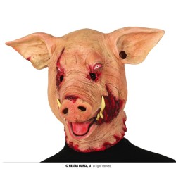 MASCARA CERDO TERROR LATEX
