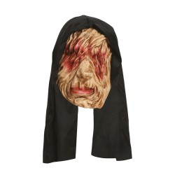 MASCARA MONJE LEPROSO LATEX CON CAPUCHA