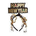 DIADEMA "HAPPY NEW YEAR" SURT.PLATA Y ORO