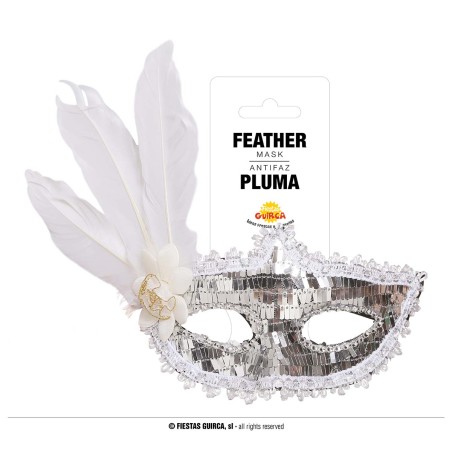 G12021 ANTIFAZ PLATA  CON PLUMA