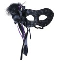 ANTIFAZ NEGRO CON PLUMA