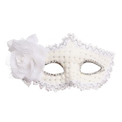 ANTIFAZ BLANCO CON FLOR