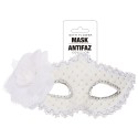 ANTIFAZ BLANCO CON FLOR