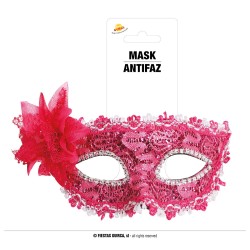 ANTIFAZ FUCSIA CON FLOR