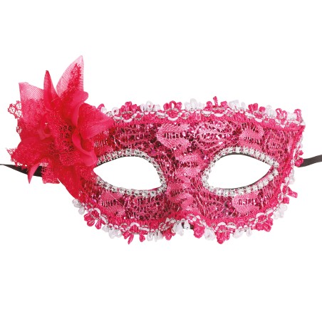 ANTIFAZ FUCSIA CON FLOR