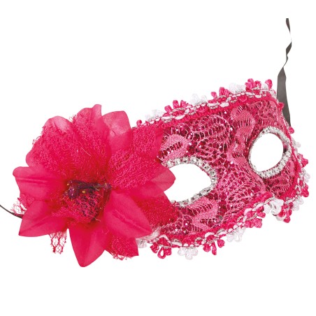 ANTIFAZ FUCSIA CON FLOR