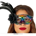 ANTIFAZ MULTICOLOR CON PLUMA