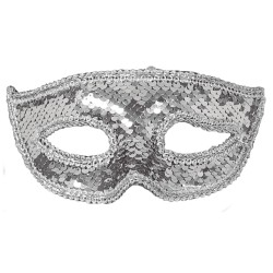 ANTIFAZ LENTEJUELAS PLATA