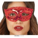 ANTIFAZ LENTEJUELAS ROJO