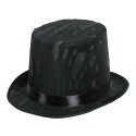 CHISTERA NEGRA CON TELARAÑAS FIELTRO