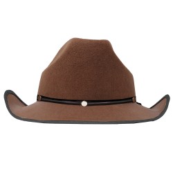 SOMBRERO VAQUERO FIELTRO MARRON